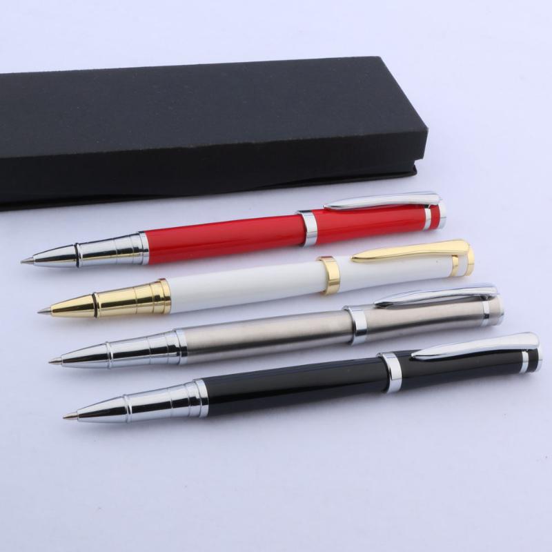 

Ballpoint Pens Office School Student 3035 Color Silver Metal Rollerball Pen, Red