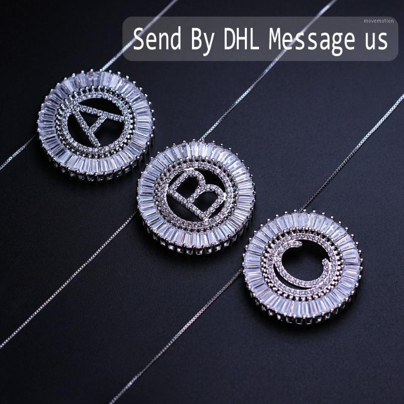 

Letter Pendant Necklace Name Couple Initial Capital Chokers Chain Women Fashion Jewelry PGYTLE42