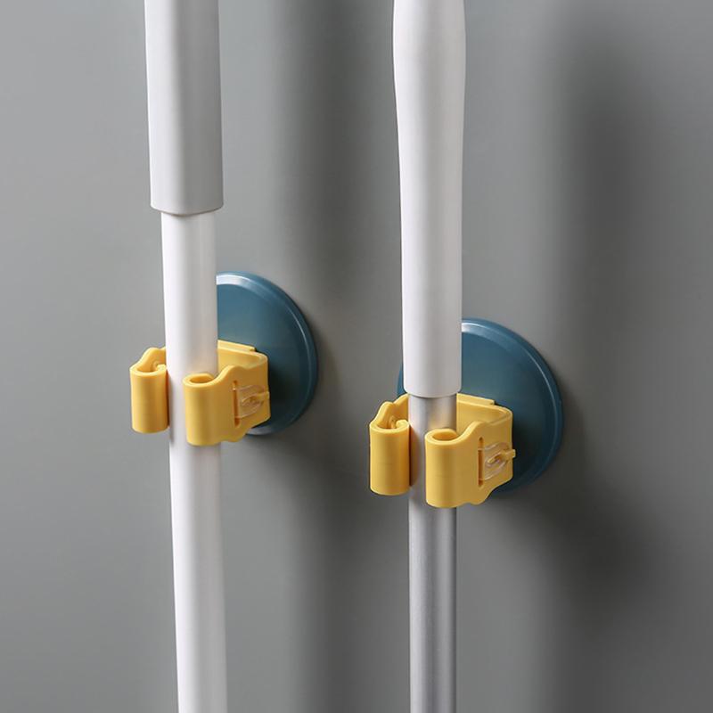 

Fashion Mop Holder Wall Rack Heavy Duty Brush Broom Hanger Hook Bathroom Organizer Clip Kitchen Accessories Bath Accessory Set
