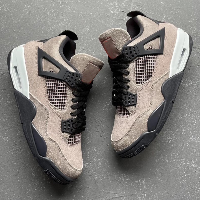 

With Box Taupe Haze jumpman 4s mens basketball shoes DB0732-200 Black White Infrared 23 Oil Grey 4 men trainer sport sneakers 40-47, Color#1