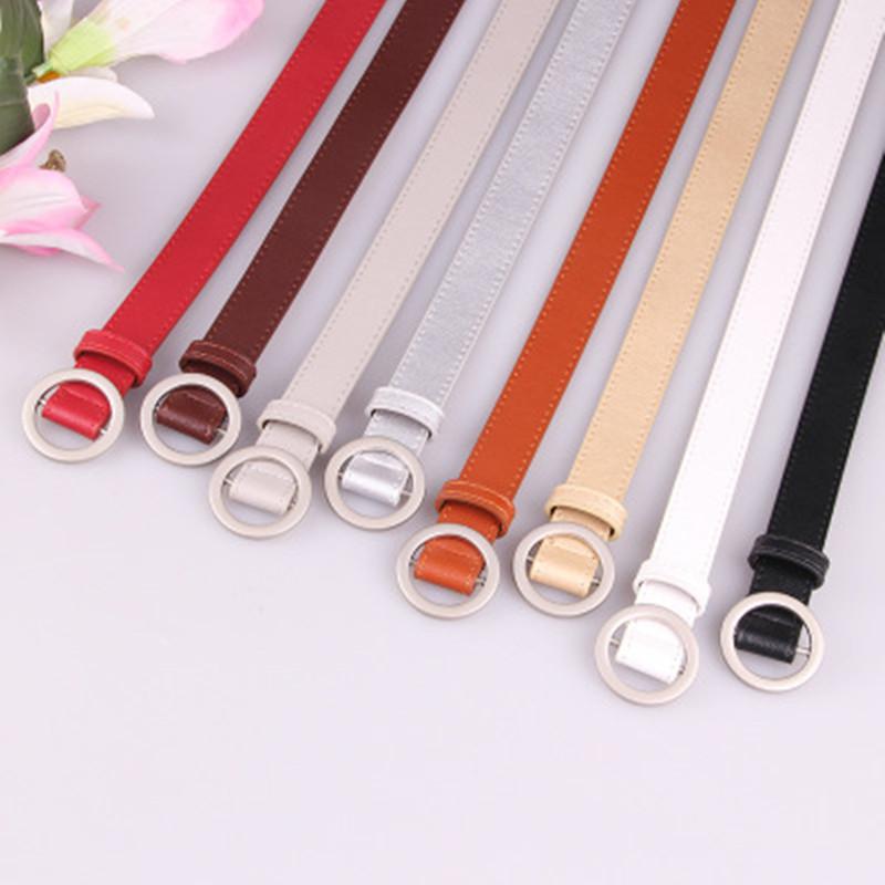 

Belts KP Ladies Belt Jeans Students Simple And Versatile Korean Fashion Decorative Thin, Black