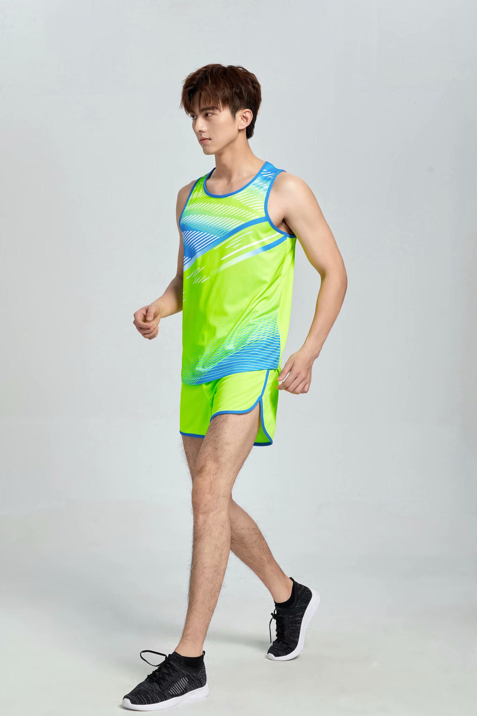 

#029 Football uniform men soccer Jersey printing team custom track and field sports short-sleeved shirt, Black;yellow
