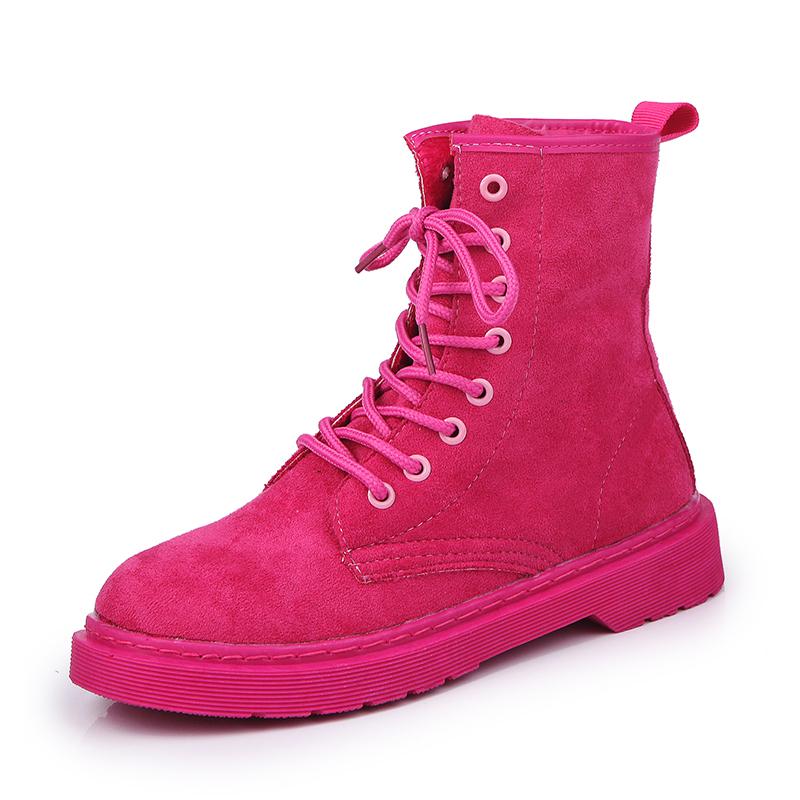 

Fashion Ankle Boots For Women Shoes Woman Leather Winter 2021 Short Plush Adult Female Lace Up Snow Plus Size, Black