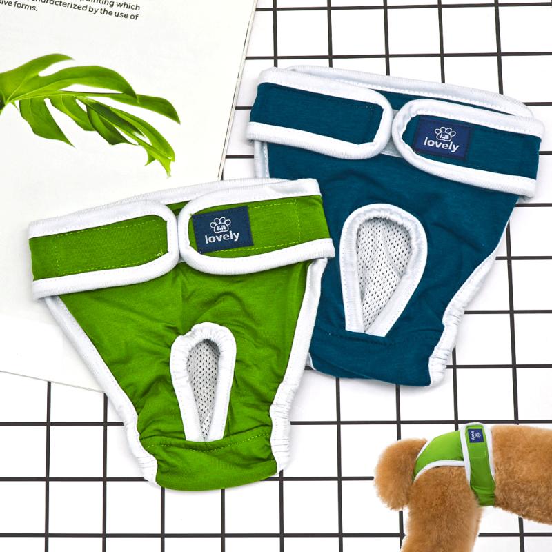 

Dog Apparel Physiological Pants Washable Diapers Soft Female Dogs Shorts Panties Menstruation Sanitary Underwear Briefs S-2XL