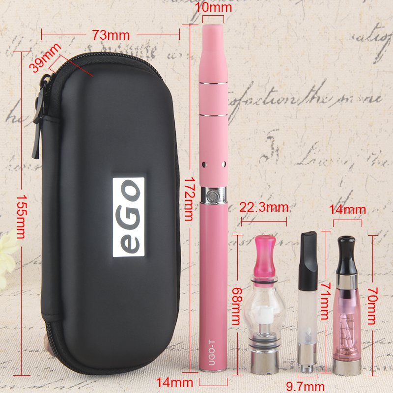 

Min.2sets 4-In-1 Kit 900mAh UGO-T 510 Battery With CE4 Tank Glass Wax Atomizer H2 Thick Oil Vape Cartridges Dry Herb Vaporizer Dab Rig, White