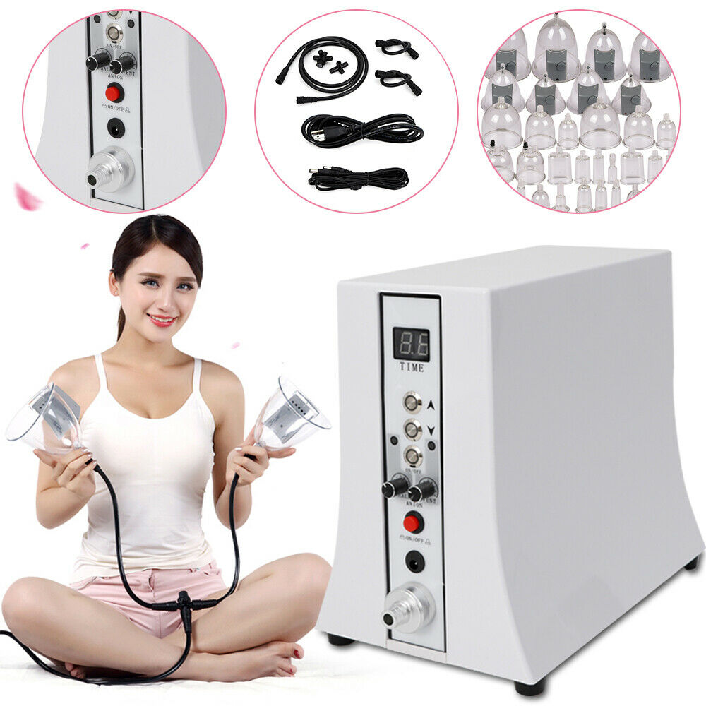 

Body Shape Breast Enlargement Pump With 35 Cups Vacuum Therapy Machine Butt Lift booty Enhancer for Women Massage