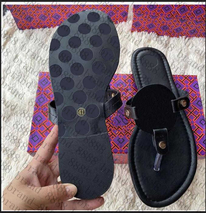 

2021 High quality women's flat slippers luxury designer sandals leather brand girls slide sandals casual flip-flops size 35-43 with box, 12