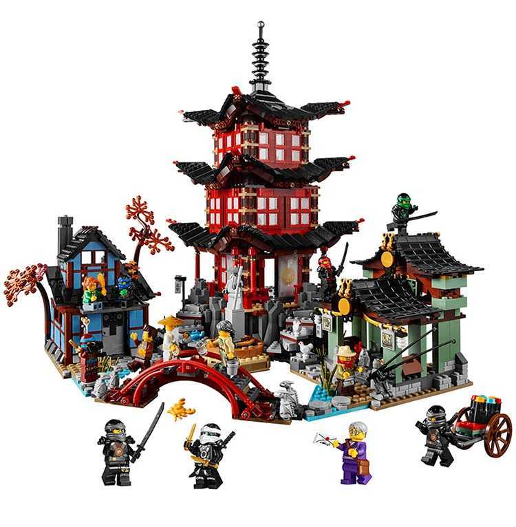 

New 620pcs Ninja Temple of Airjitzu Ninjagoes Smaller Version Building Blocks Set Compatible with Toy for Kids Bricks