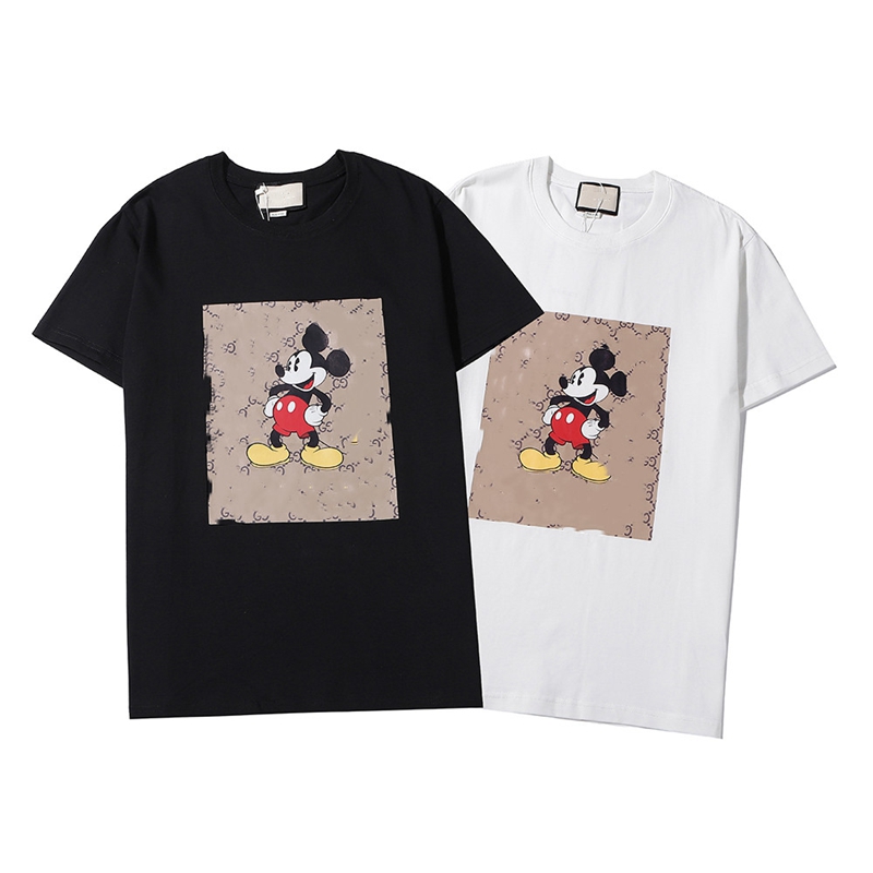 

21ss New Mens Women Summer Designer Tshirts Letter Printed Fashion Short Sleeve Tees Tops Breathable T Shirts Clothing GE01, White;black