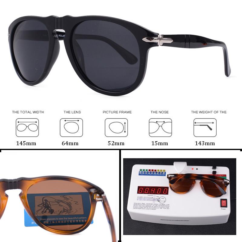 

Luxo Ássico Vintage Piloto Steve Estilo Polarizado Óculos De Sol Homem Condução Marca Design 649 Sunglasses