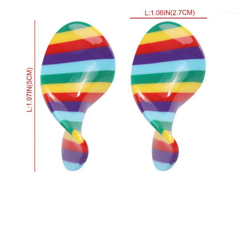 

Stud Fashion Spiral Resin Earrings For Women Boho Multicolored Wedding Statement Gifts Bijoux Wholesale, Golden;silver