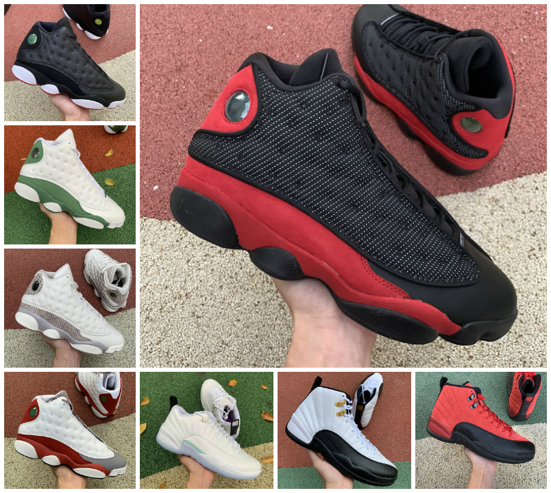 

2021 Dark Powder Blue Twist jumpman 12s 13s mens basketball shoes 12 Utility reverse flu game gym Red flint 13 bred men trainers sports University Gold sneakers, 13j26
