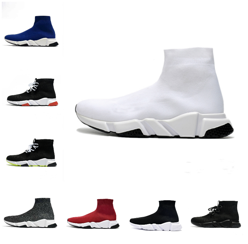 

2022 Classic Designer Speed 1.0 Trainers Platform Sock Shoes Men Women Runner Beige Graffiti brown Triple Black White Solid Red Navy Blue Outdoor Sneakers 36-45, Bubble package bag