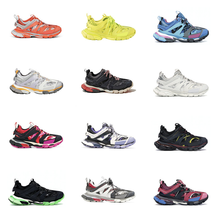 

2021 Hottest Men Women Track 3.0 Triple S Sports Shoes Joggers Speed Black Outdoor Sneakers Green Blue Fashion Trainers 18ss With Original box 36-45, Customize