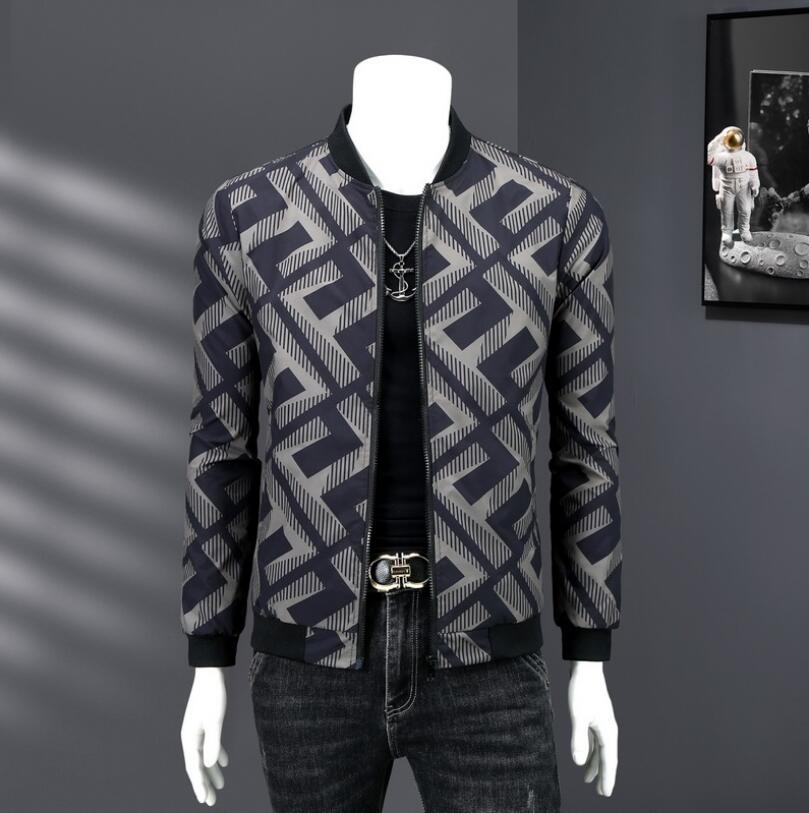 

Men's Jackets 2021 Fashion Baseball Men Stand Collar Bomber Jacket Spring Autumn Mens Slim Fit Streetwear Coat Chaqueta Hombre, W2