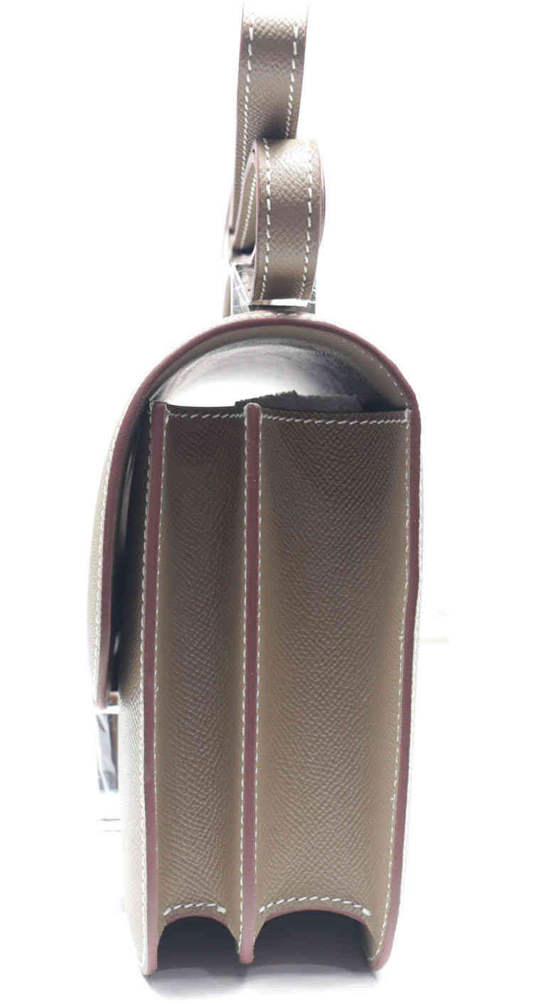 

Herme Designer Handbag 2021 Palm Pattern Stewardess Bag New Kangkang Selected Cowhide H-button Small Square One Shoulder Slant Across Women&