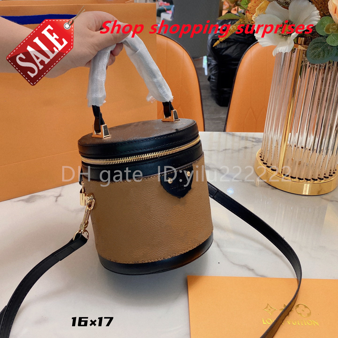

Popular money Fashion high quality Lou vdeng women's bag retro luxury designer original leather messenger double shoulder zipper portable suit SSS, Split