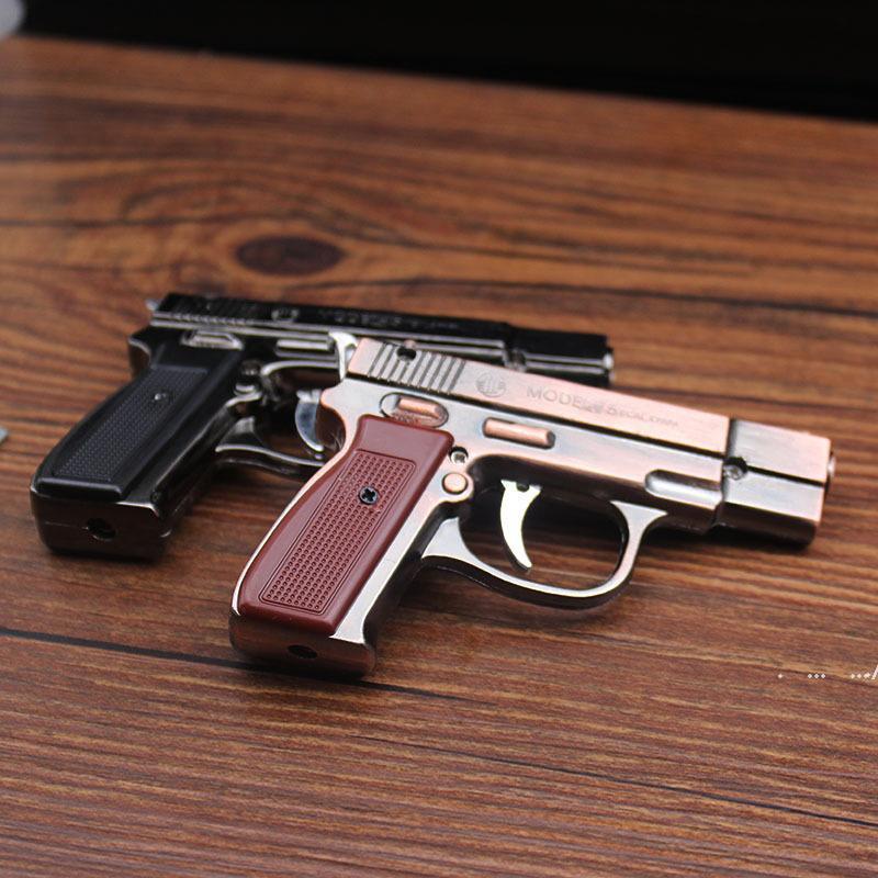 

New Creatity Mini Gun Lighter Jet Flame Torch Kitchen Giant Heavy Duty Refillable Micro Culinary Light for Smoking Windproof LED Lighter EW