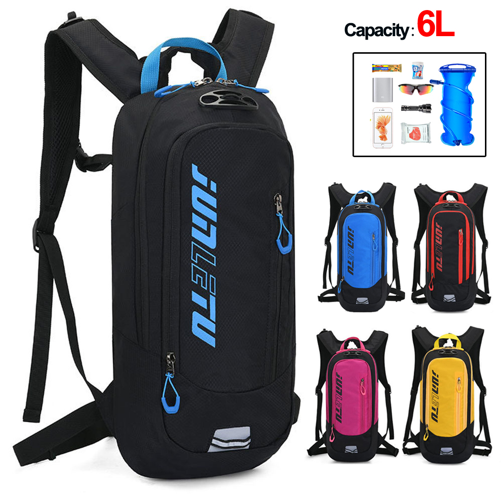 Bicycle Helmet Bags Waterproof 6L Cycling Bag Men's Women Riding Breathable Running Backpack,Bike Water Bag,
