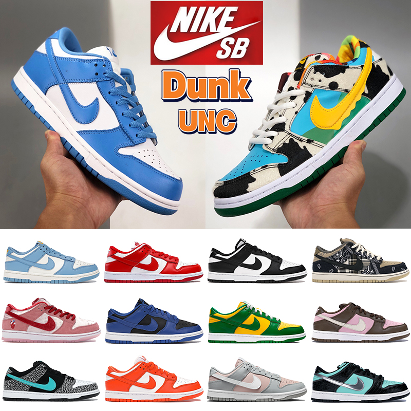

Nike SB Dunk UNC Coast Dunks Basketball Shoes chunky dunky white black pink pigeon university red Kentucky Easter low men women sneakers, 47 bubble wrap packaging