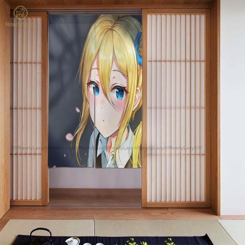 

Kaguya Sama Curtains Living Room Decorative Door Curtain Double Retro & Drapes