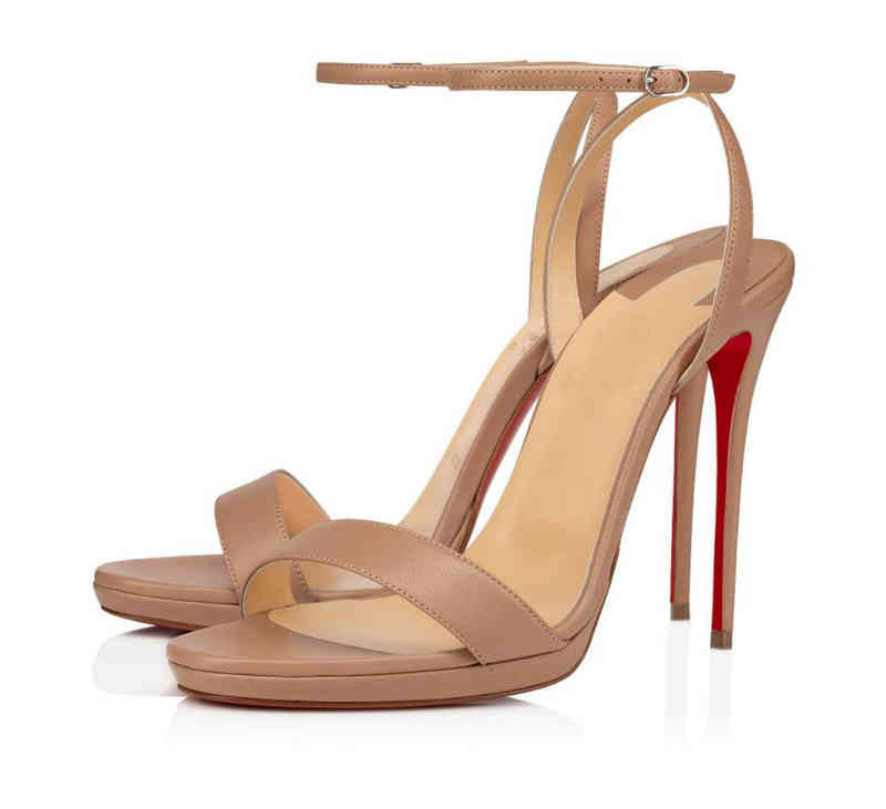 

Loubi Queen Sandals Women's Red Bottom Shoes Sandalias Mujer Party Wedding Luxury Designer High Heels EU35-43