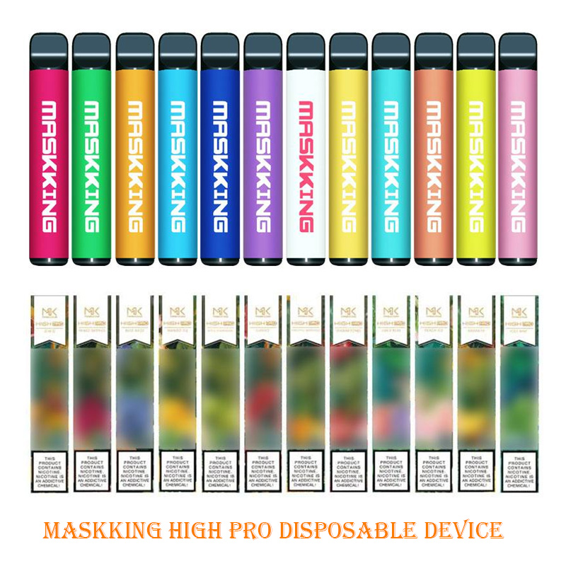 

Maskking High Pro Disposable Device Russia Version 1000 puffs 600mAh 3.5ml Pre-filled Cartridges E Cigarette PK Air Bar Lux GT BANG XXL