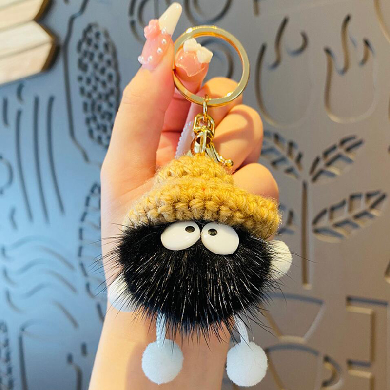 

Cartoon Creativity Keychain Key Buckle Man Woman Loves Car Purse Bags Handmade Keychains Mink Hair Series Of Building Blocks Doll Pendant Accessories YSK451-454