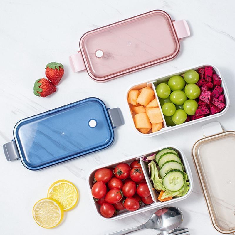 

Storage Bottles & Jars Fruit Bento Box For Kids School Compartments Salad Food Container Plastic Bowl