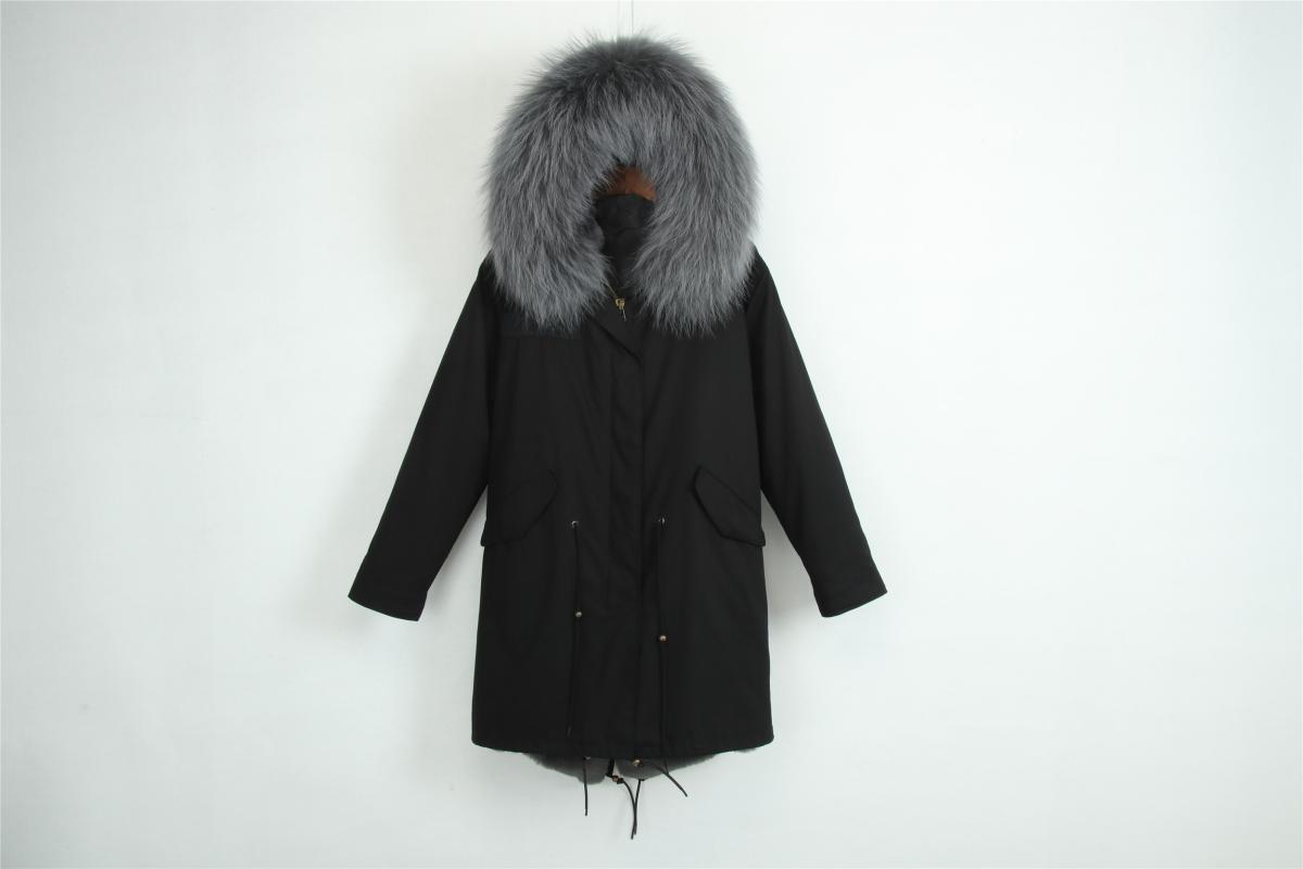 big fur hooded coat