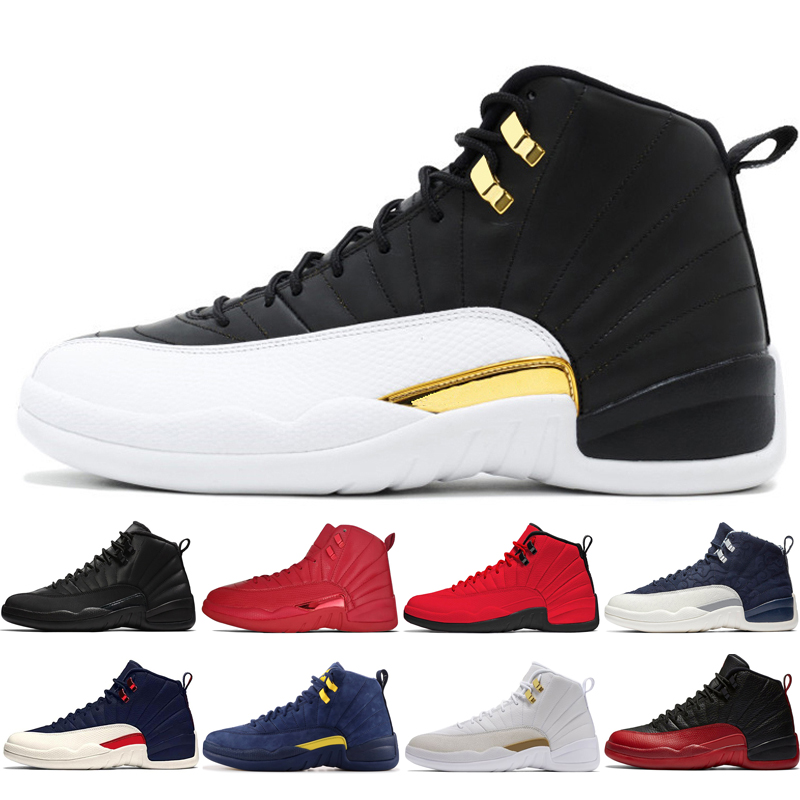

2021 New 12s Winterized WNTR Gym Red Michigan Mens Basketball Shoes The Master Flu Game Taxi Class of 2003 12 men sport sneakers #3, #25 gamma blue