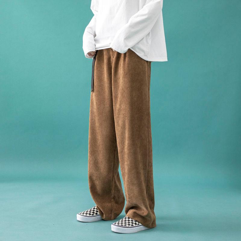 

Men's Pants Spring Wide-leg Fashion Retro Casual Men Streetwear Korean Loose Straight-leg Mens Trousers M-2XL, Black