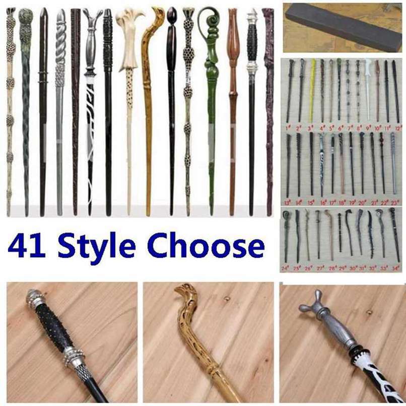 

100pcs Vintage Magic Wand 42 Styles Magical Wands Party Favor With Gift Box Xmas Halloween Cosplay Gifts
