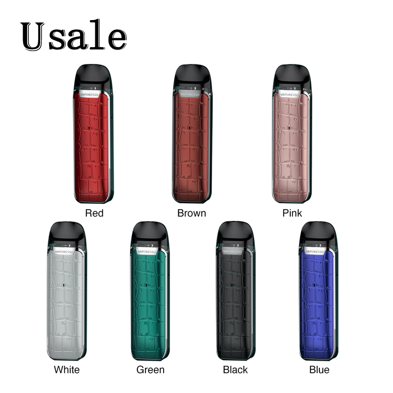 

Vaporesso Luxe Q Pod Kit 1000mAh Battery with 2ml Cartridge 0.8ohm 1.2ohm Mesh Coils SSS Leak-Resistant Technology Vape System 100% Original, White