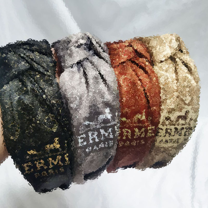 

Classics Brand Designer Letters Print Horse Pattern Headbands Cross Knotted Charm Women Cloth Hair Hoop Twist Turban Hairbands Headwraps Accessories