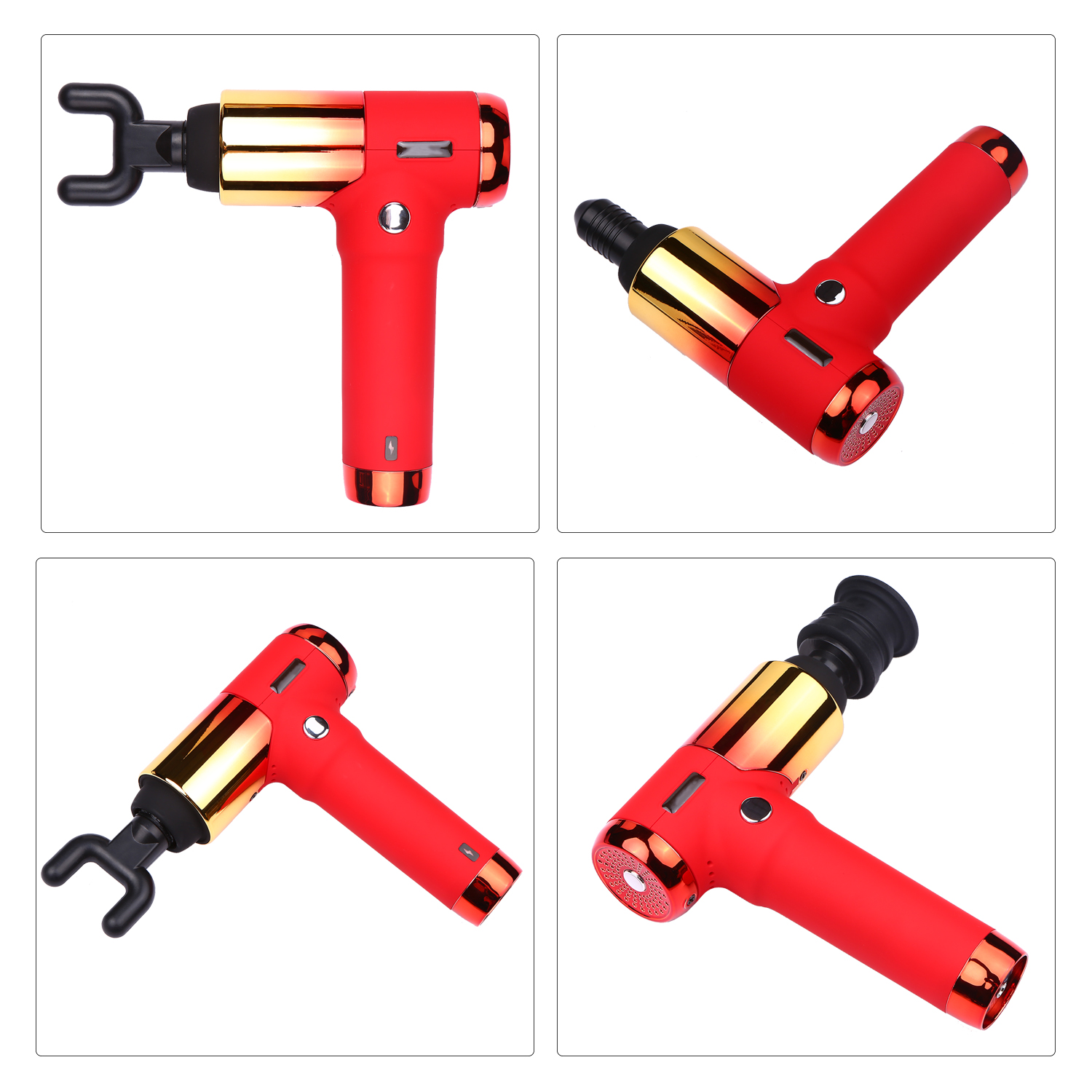 

massage gun Mini Electric Handheld Electric Fascia Gun Quiet Muscle Massager 4 Speed 5 Massage Heads for Neck Back Pain ReliefScouts