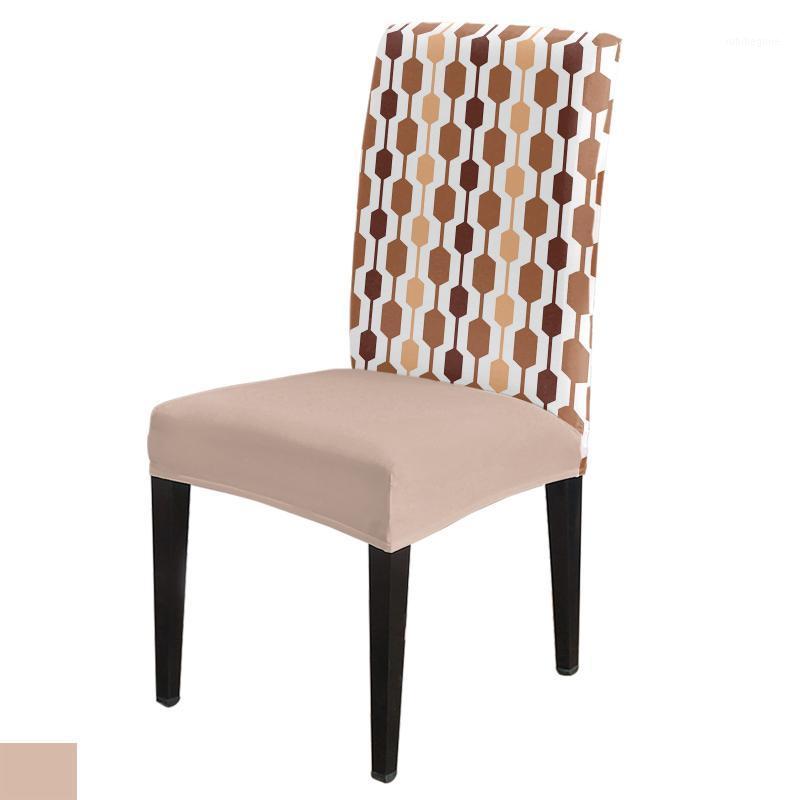

Chair Covers Middle Ages Modern Abstract Geometry Stretch Cover Spandex Dining Room Kitchen Protector For Wedding Banquet Party