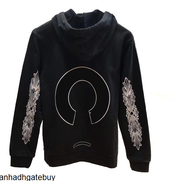 

Ch Classic Mens Zipper Hoodie Good Quality Letter Pattern Printed Casual Long Sleeve Pocket Men Woman Sweatshirts 14 Styles 5 WZ17, Black