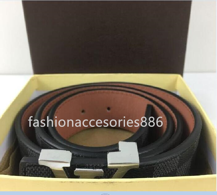 

2021 Men/Women Belt Womens High Quality Genuine LVLOUISVITTON VUTTON Leather Black And White Color Cowhide Belt For Mens Wit, Black;brown