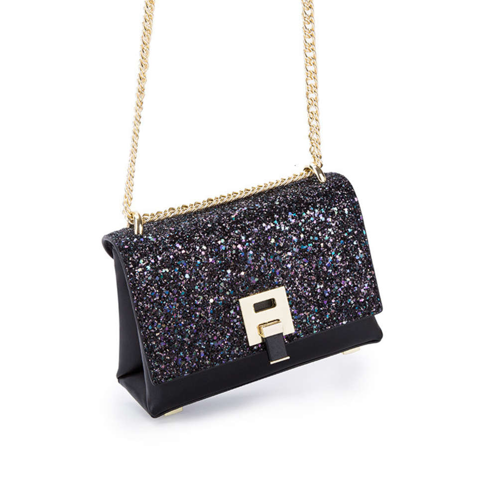 

HBP Fashion Women's bag 2021 new fashion spring and summer small c k women's chic chain Sequin Guangzhou trend, White