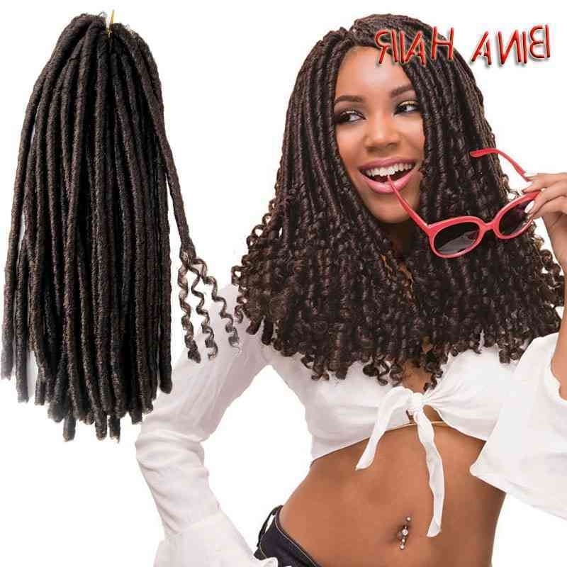 

small Hollow hair black curl Crochet locks braid women's long wig, #1