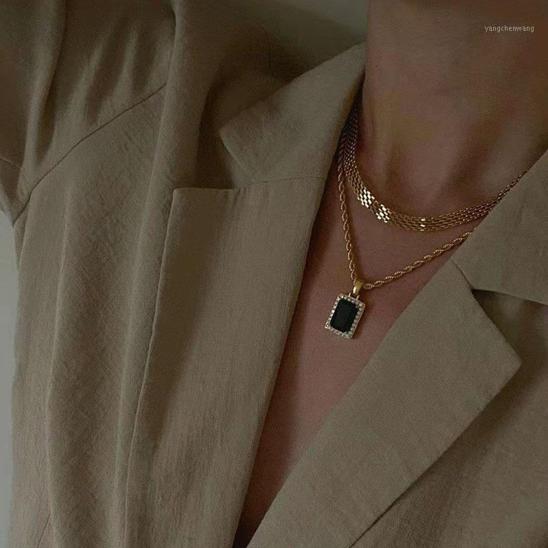 

Chains 18K Gold Plated Watch Band Choker Necklace Trendy Jewelry Stainless Steel