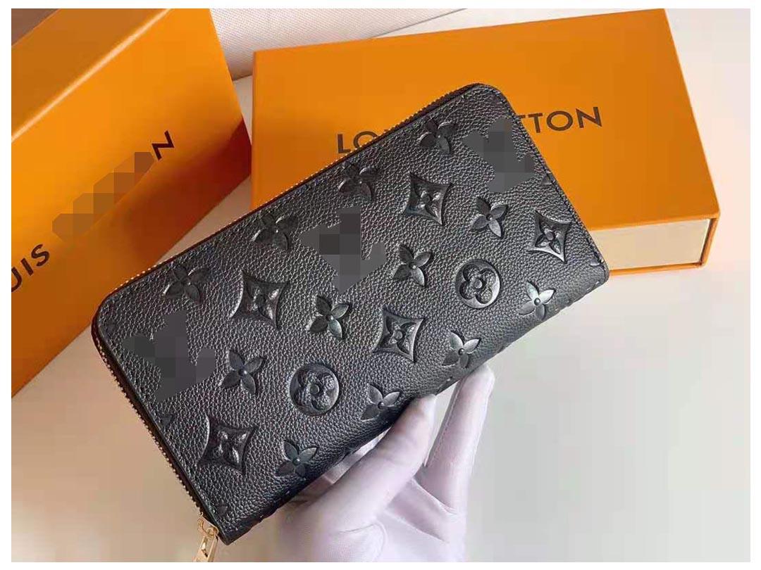 

LvLOUISVITTON BAGVUTTON Luxury Evening Bags Coin Purse Embossed Clutch Wallet Designers purses With Box Dust Bag, Red;black