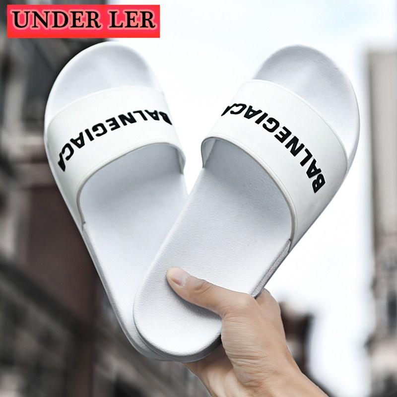 

Men's Slippers Indoor Home Summer Beach Ourdoor Slides Ladies Slipers Platform Mules Shoes Woman Flats Zapatos De Mujer, Black