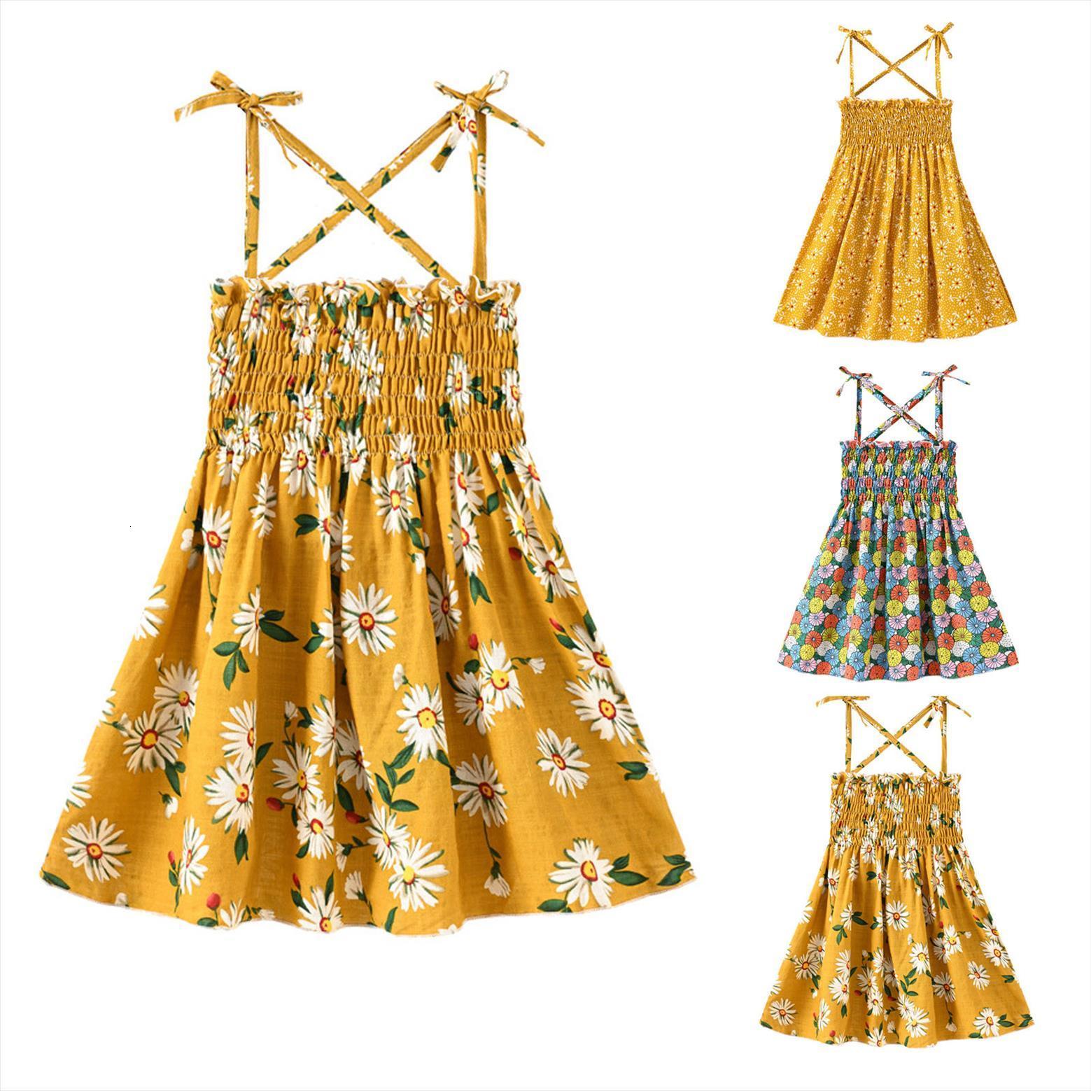 

todder baby girl summer cherry dress printed tutu girls party sundress children boutique clothing 1 2 3 4 5 6, Red;yellow