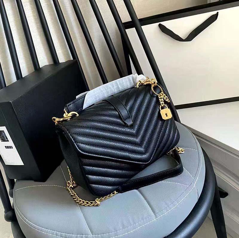 2021 high quality brand ladies hand lock bags messenger shoulder leather large capacity with original box and dust bag for fast delivery