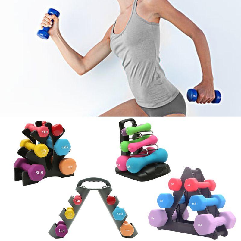 

Accessories 2021 Dumbbell Rack Compact Bracket Free Weight Stand For Home Gym Exercise Lifting Floor
