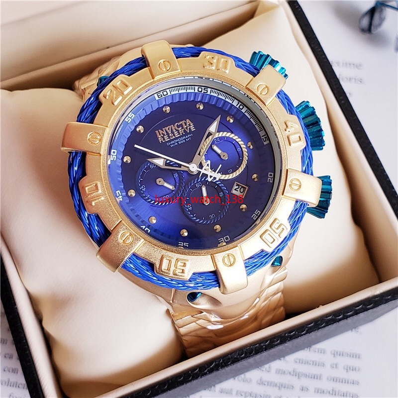 

Brietling luxury INVICTA mens watches quartz watch famous brand fashion 316 fine steel waterproof watch 3a quality 2021, Picture color