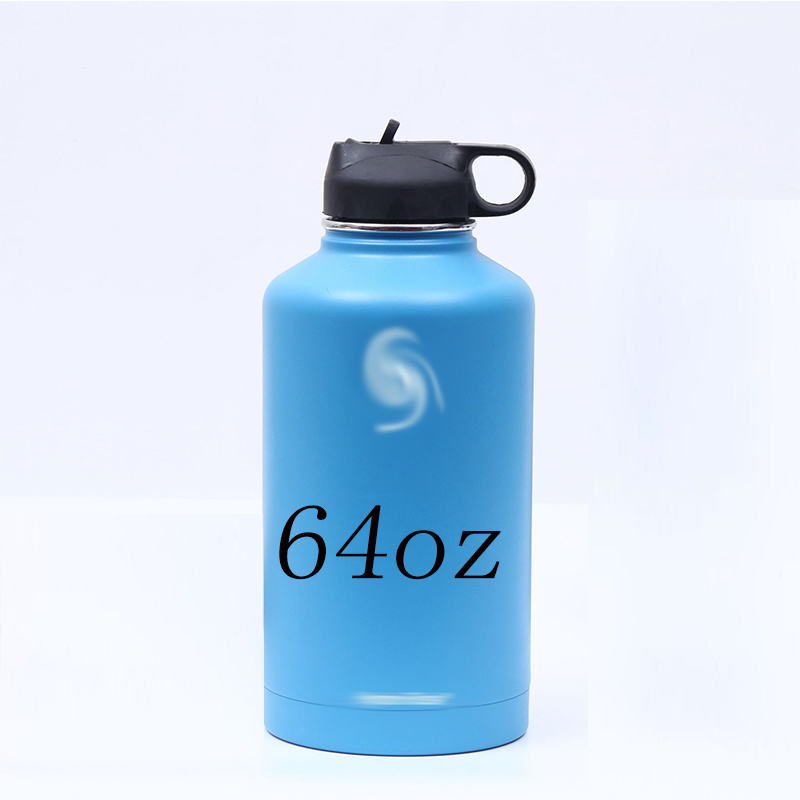 

64oz Mugs SublimationTumbler New Hydroflask Space Pot inside and outside 304 Vacuum Cup Water Bottles Thickened Portable insulated Bottle For bike, Without printing