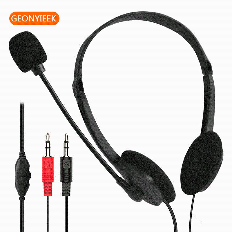 

Headphones & Earphones Stereo Headset Gaming Headsets Gamer Surround Sound Wired With Microphone For PC Laptop Game